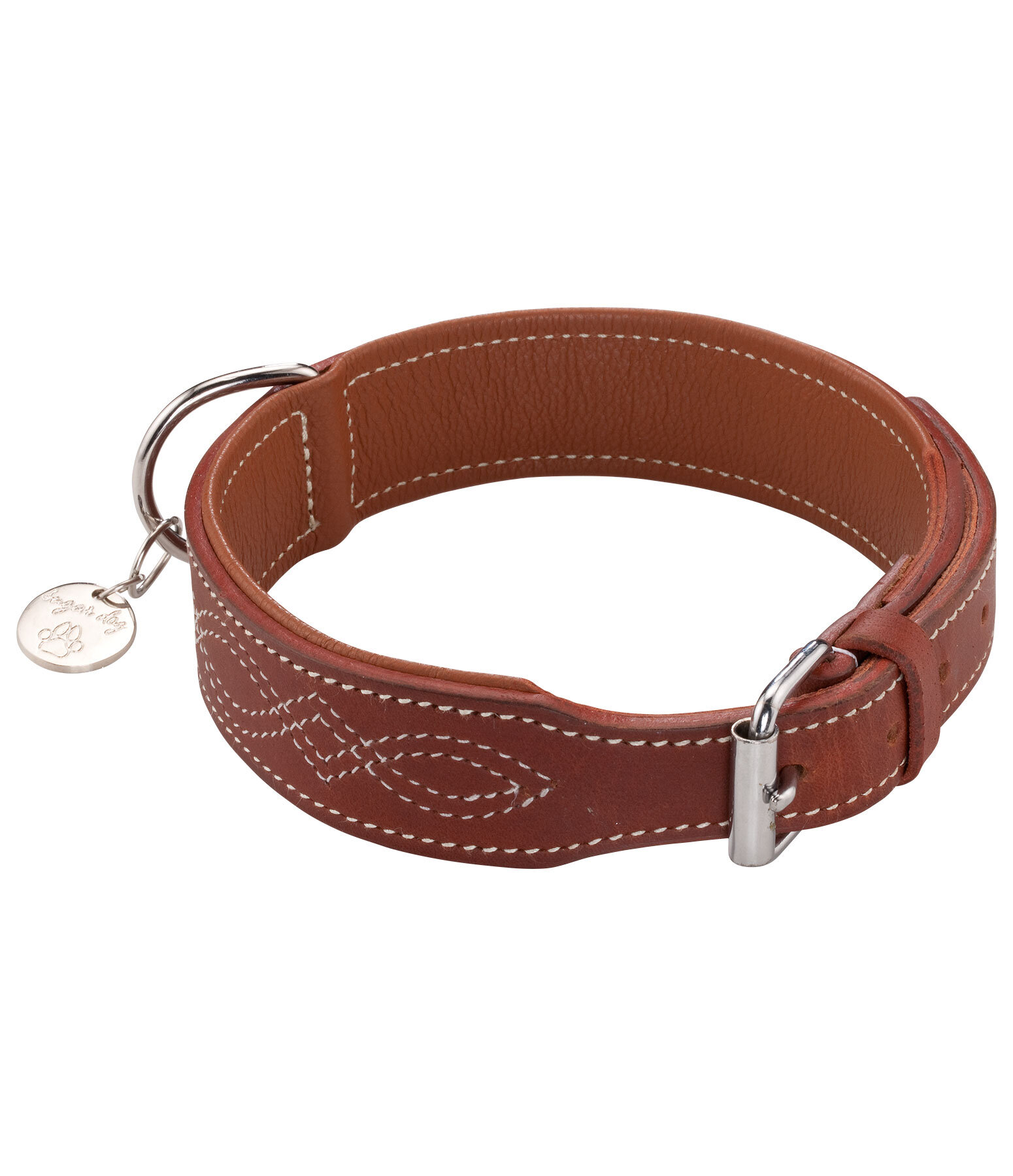 Leder-Hundehalsband Livorno